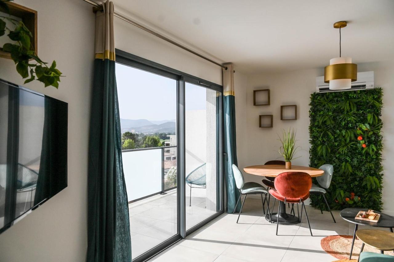 Porticcio Vacations - Terrasse, Piscine, Jacuzzi, Clim - By Tgb Apartment Bagian luar foto